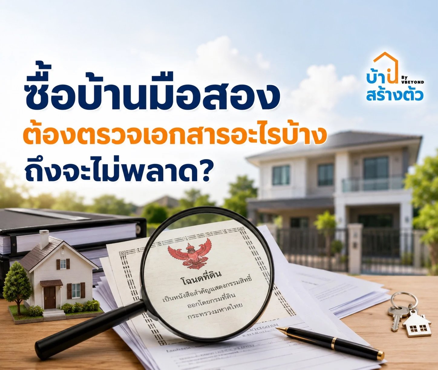 ซื้อบ้านมือสอง ต้องตรวจเอกสารอะไรบ้างถึงจะไม่พลาด?