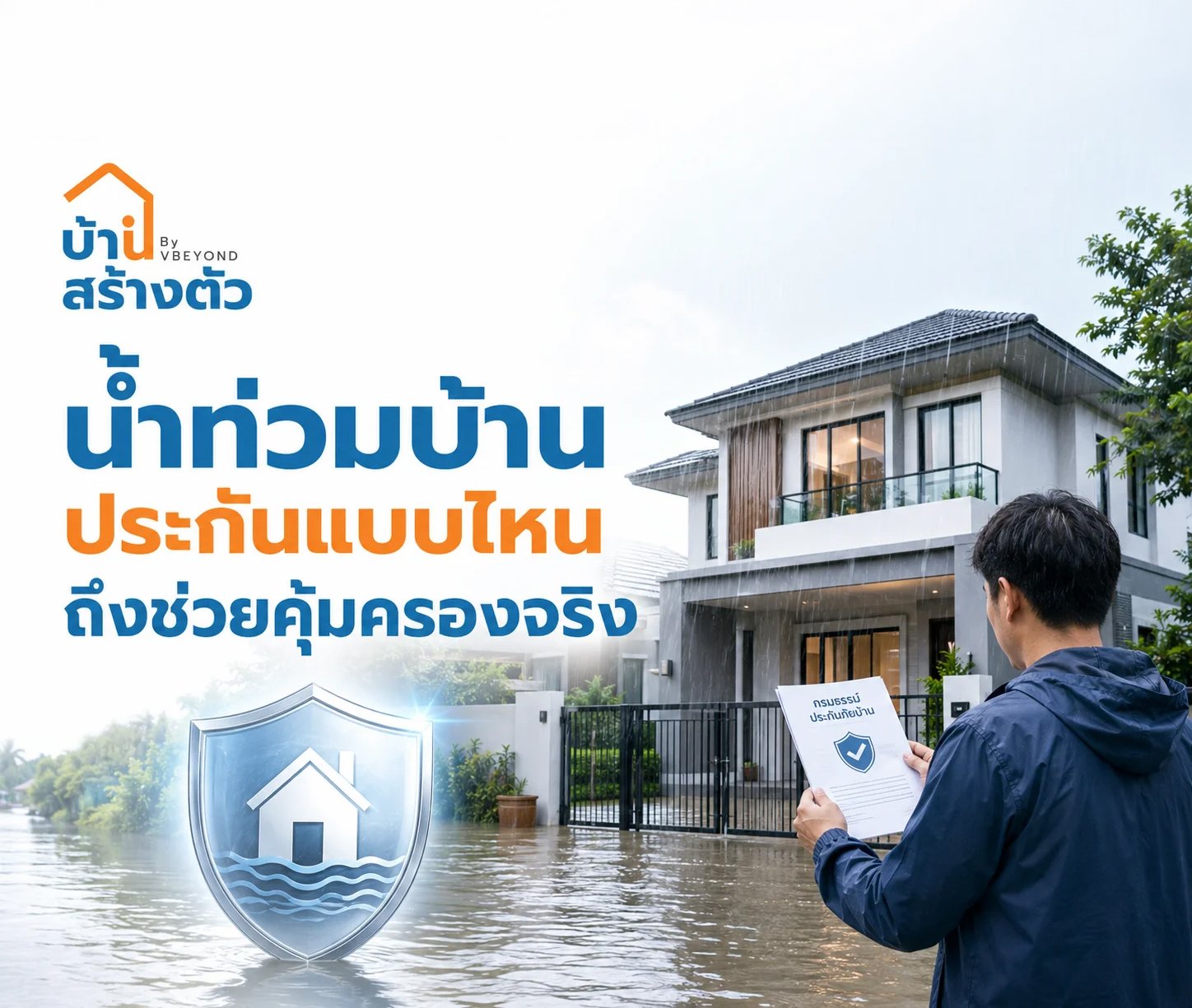 น้ำท่วมบ้าน ประกันแบบไหนถึงช่วยคุ้มครองจริง