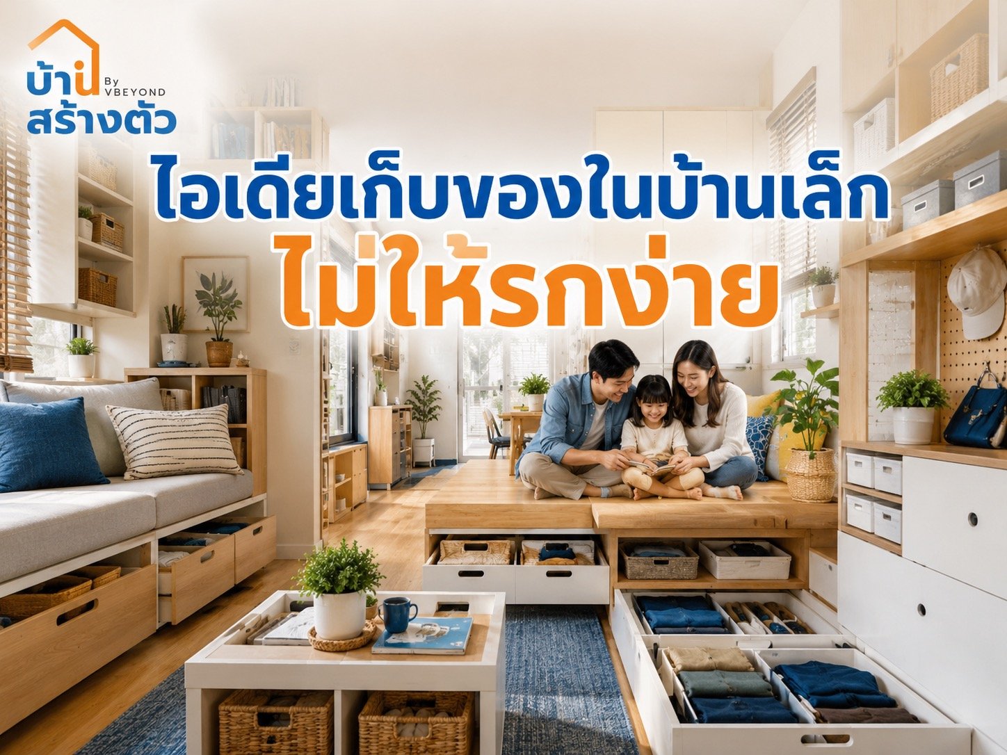 ไอเดียเก็บของในบ้านเล็ก ไม่ให้รกง่าย จัดยังไงให้บ้านดูโปร่งและใช้งานได้จริง